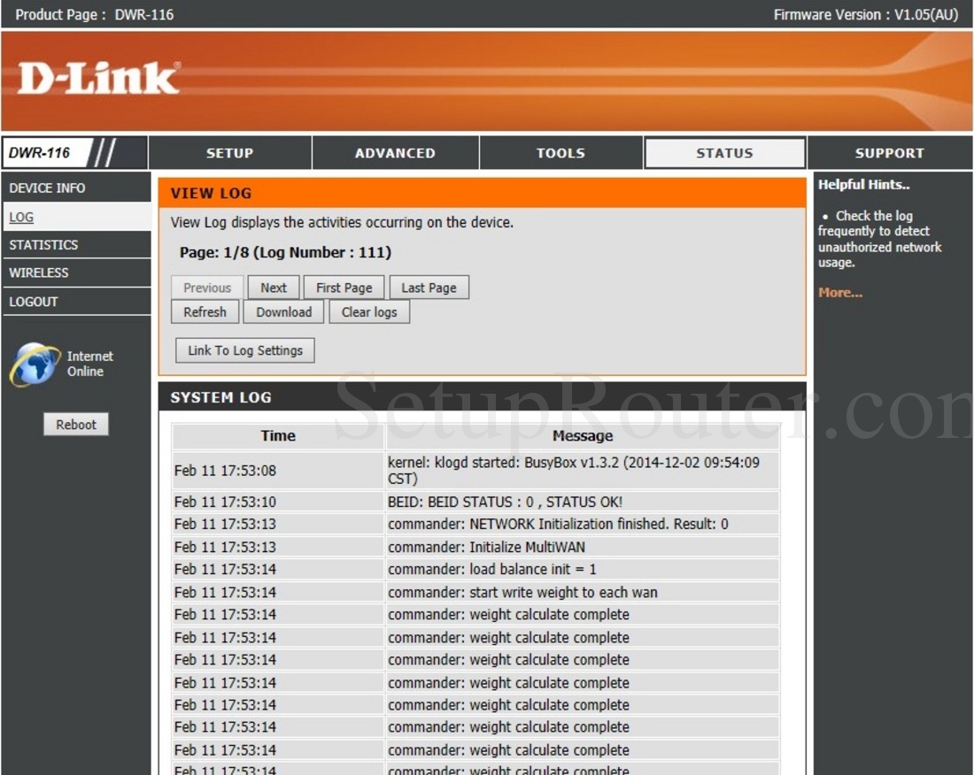 Настройка роутера d link dwr 116