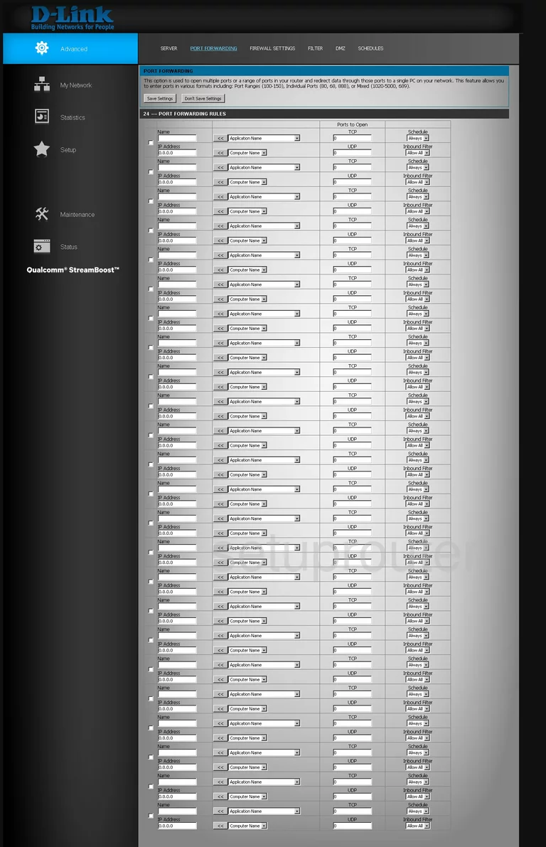 port forwarding nat screenshot