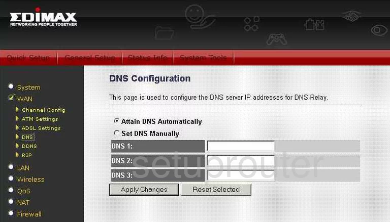 router dns setting