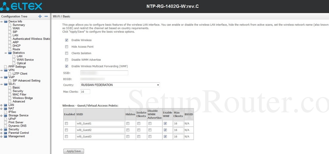 Ntu rg 1402g w настройка wi fi