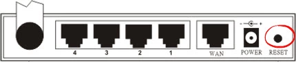 router reset factory settings