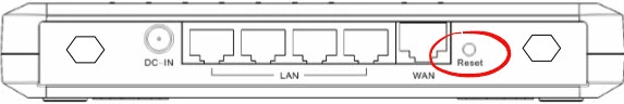 router reset factory settings