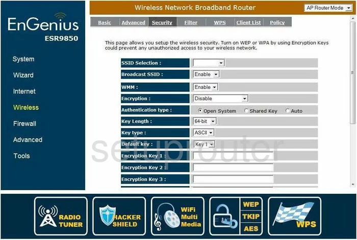 router wifi security wireless