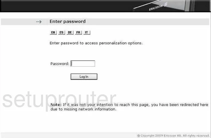 router login screen