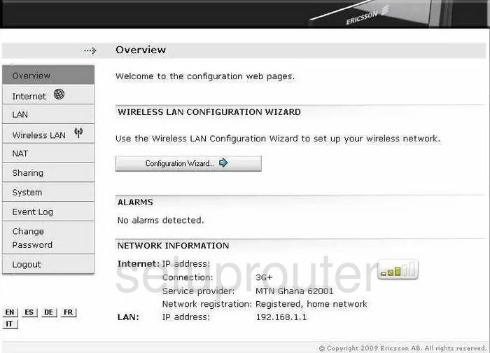 router status mac address internet IP