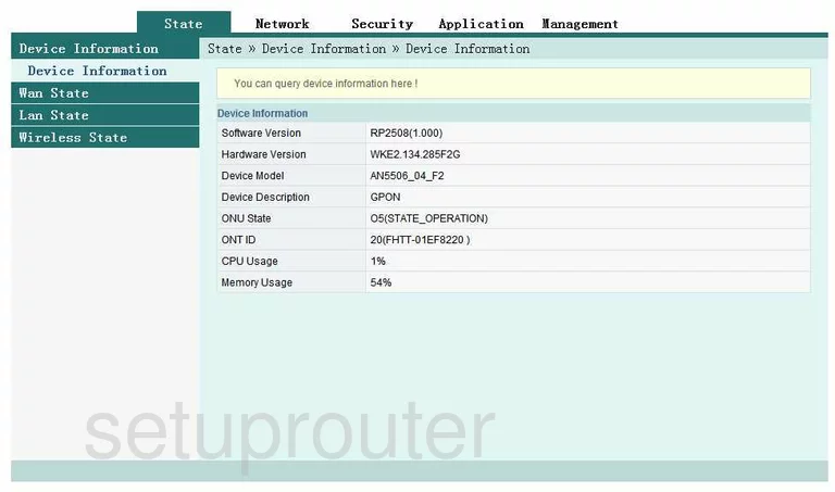 router status mac address internet IP