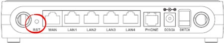 router reset factory settings