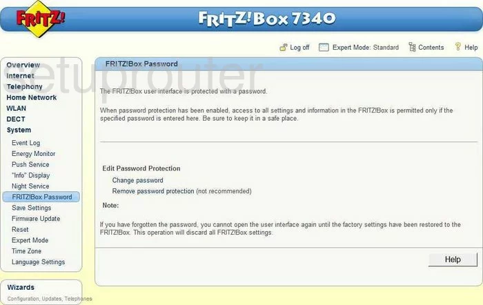 router password and username access control