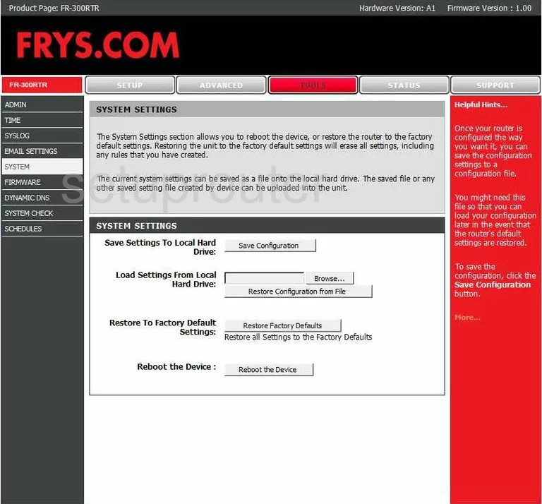 router status mac address internet IP