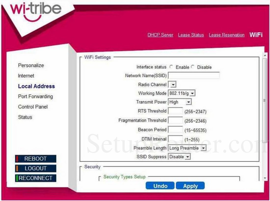 Gemtek WIXFMM109 Screenshot WiFi