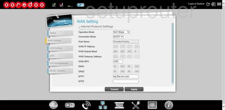 router wan setup