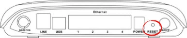 router reset factory settings