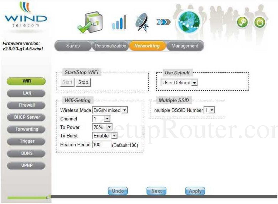 GreenPacket DX250 Screenshot WiFi