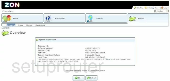 router status mac address internet IP