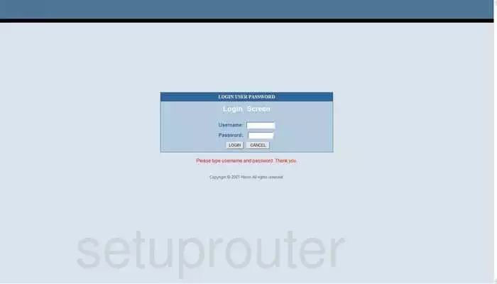 router login screen