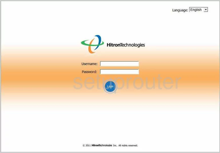 router login screen