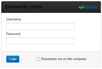 router login screen