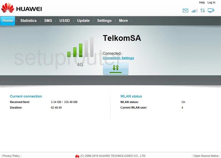 router status mac address internet IP