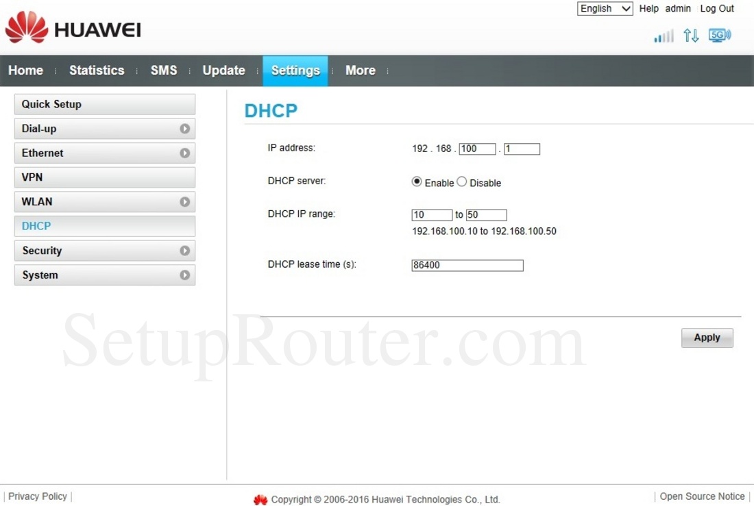 Опция 125 dhcp huawei что это