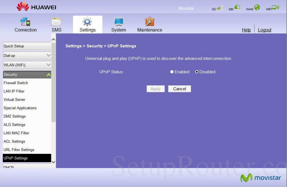 Настройки upnp huawei что это
