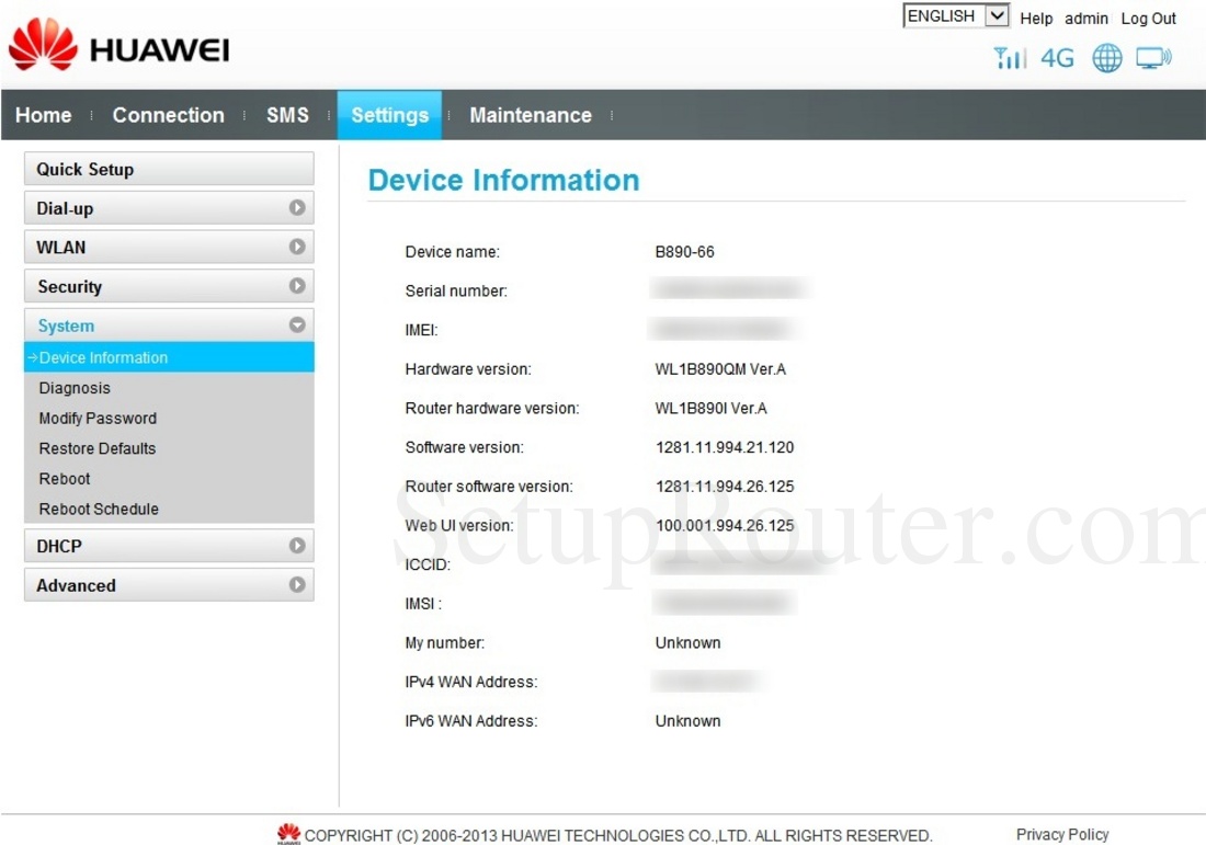 Huawei B890 Firmware