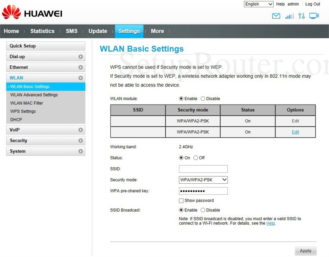 Huawei e5186s 22a настройка