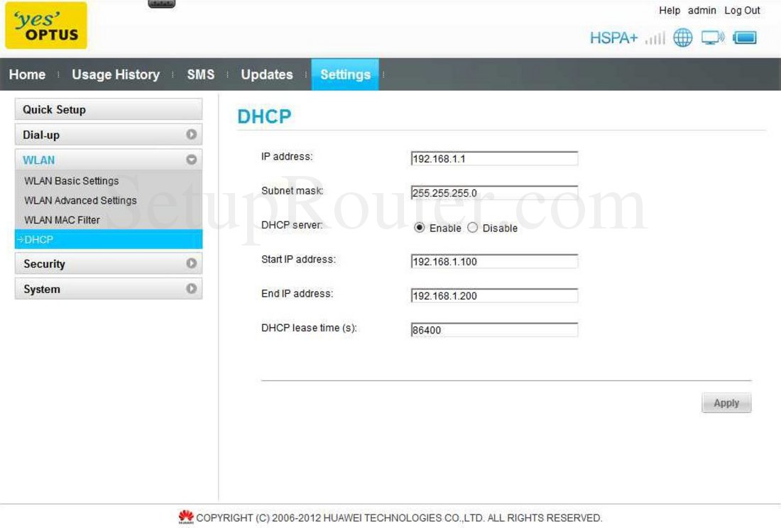 Huawei настройка dhcp сервера