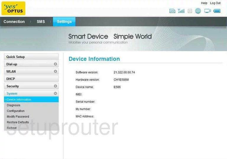 router status mac address internet IP