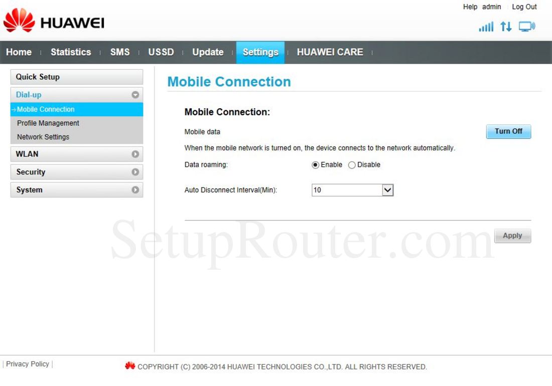 Huawei e8231s 2 пароль по умолчанию