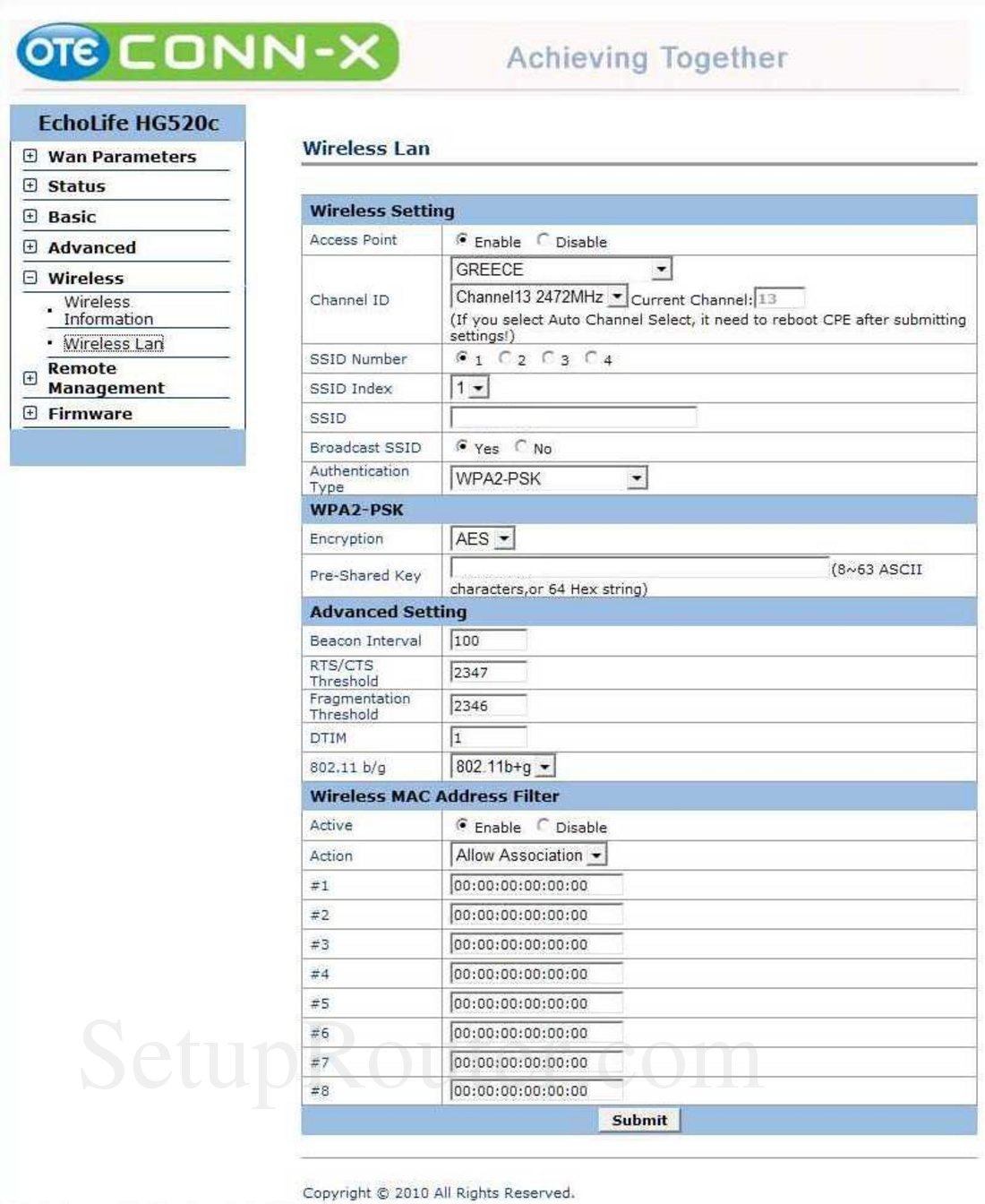 Huawei hg520c настройка wifi