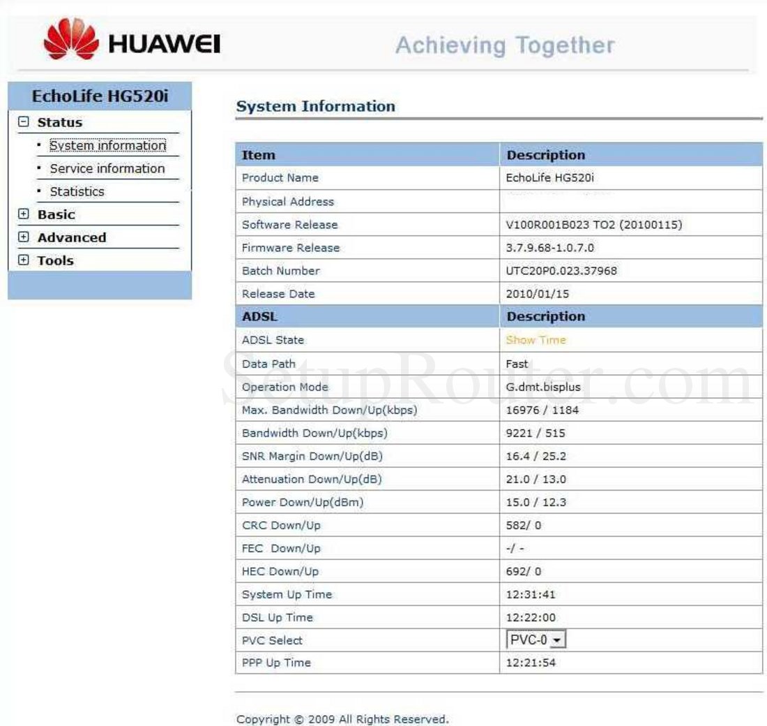 firmware update huawei echolife hg520c