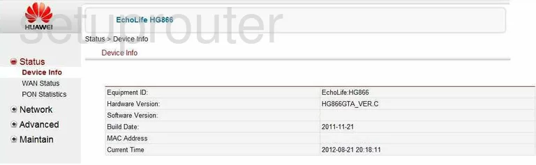 router status mac address internet IP