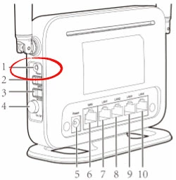 router reset factory settings