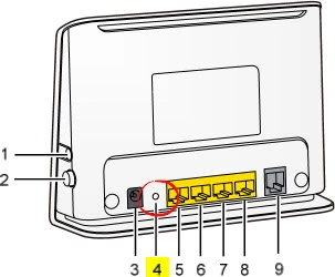 router reset factory settings