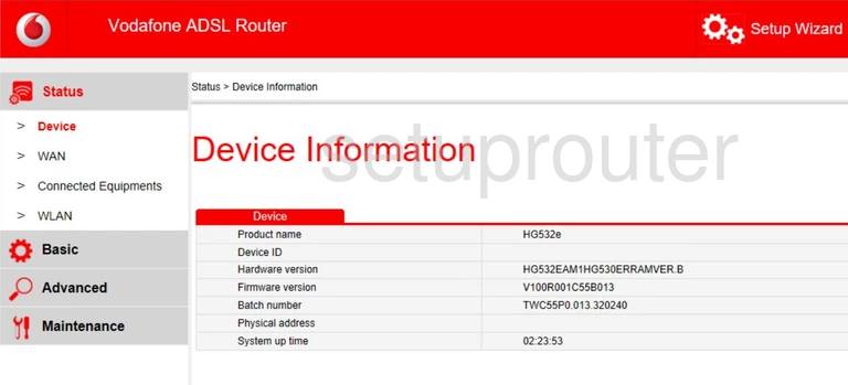 router status mac address internet IP