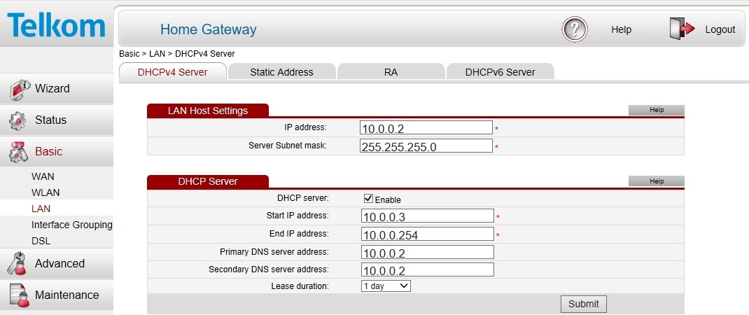 Huawei настройка dhcp сервера