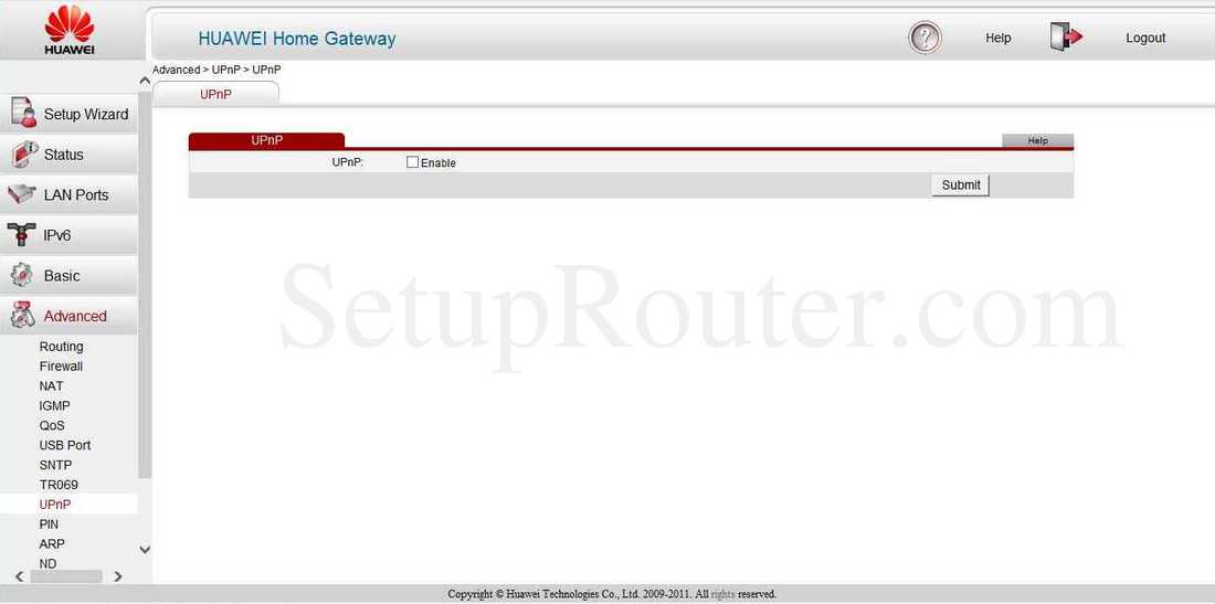 Настройки upnp huawei что это