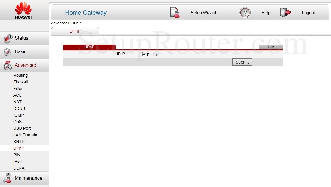 Настройки upnp huawei что это