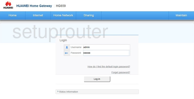 router login screen