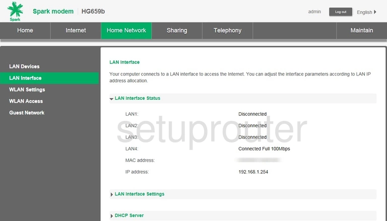 router IP address lan home network