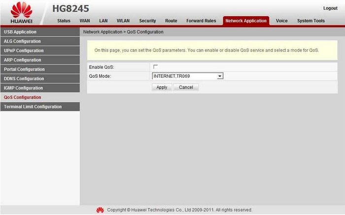 Настройка qos на huawei