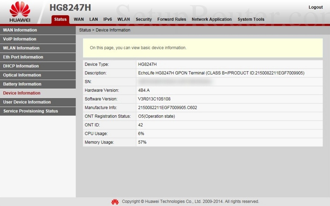 Huawei настройка роутера mtu