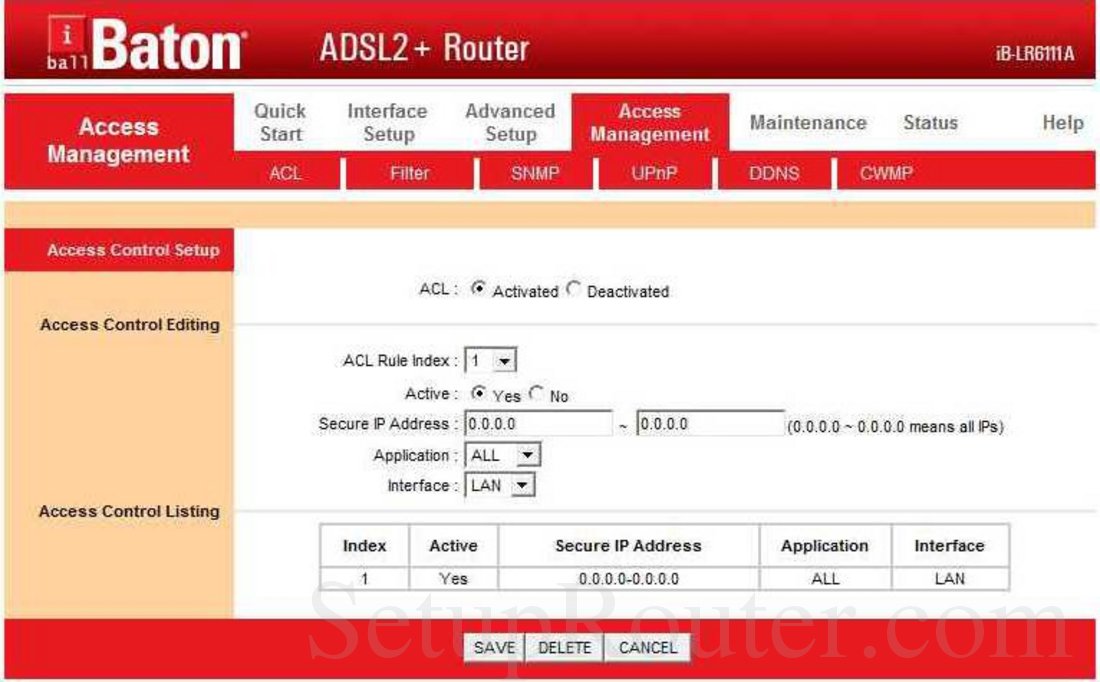iBall iBLR6111A Screenshot ACL