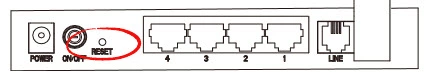 router reset factory settings