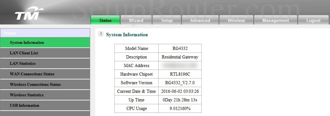 Innacomm RG4332 Screenshot SystemInformation