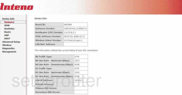 router status mac address internet IP