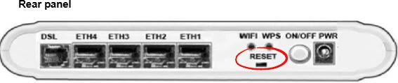 router reset factory settings