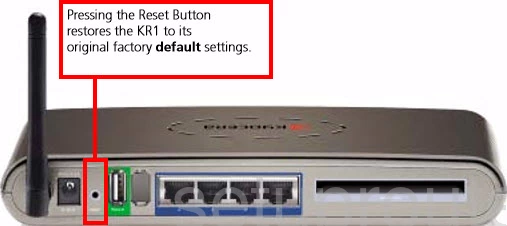 router reset factory settings