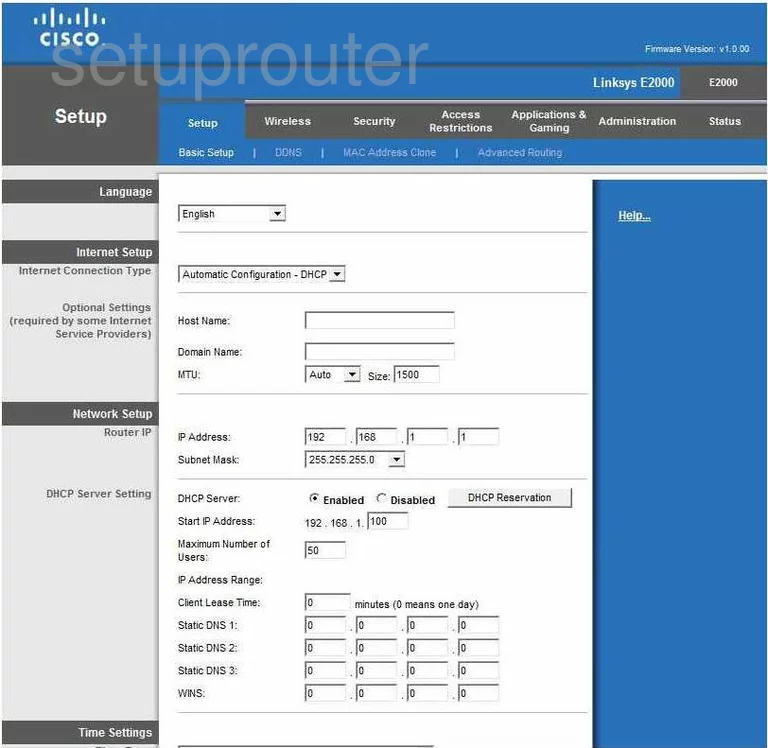 router setup