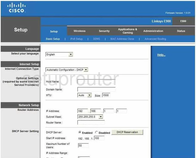 router setup